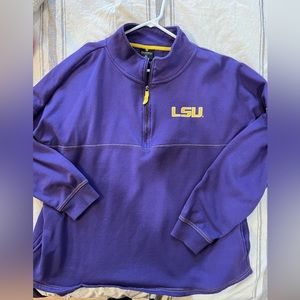 Women’s 2x LSU quarter zip sweatshirt.